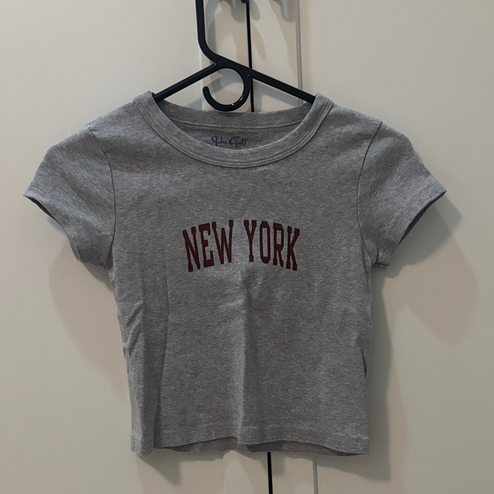 Brandy Melville Gray 'New York' Tee